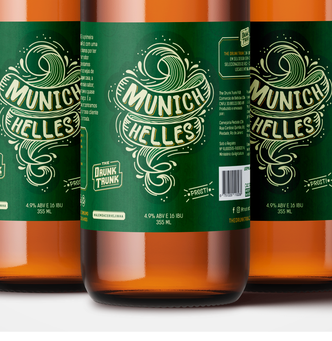 Rótulo de Cerveja Munick Helles